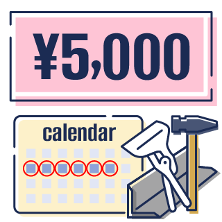 5,000円支給
