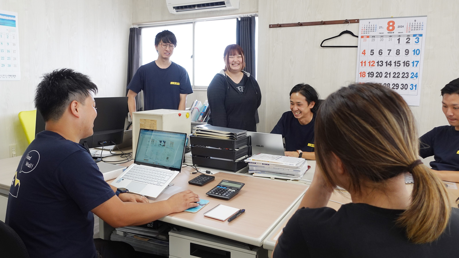 事務所での様子 川口